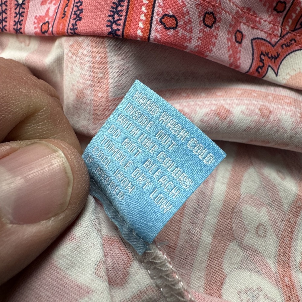 J McLaughlin Dress Womens Medium Paisley Sleeveless Sheath Stretch Summer Casual - Picture 8 of 9